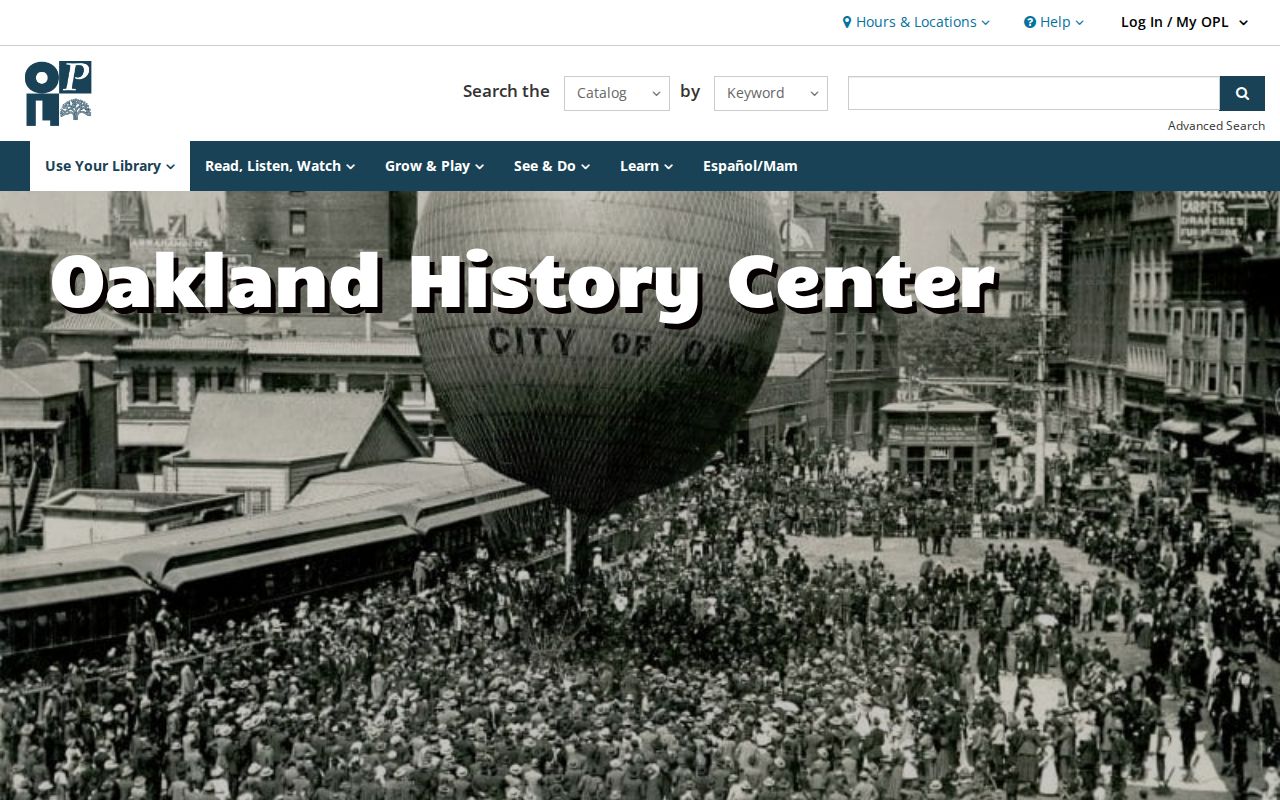 Oakland residents directory Oakland History Center local records collection