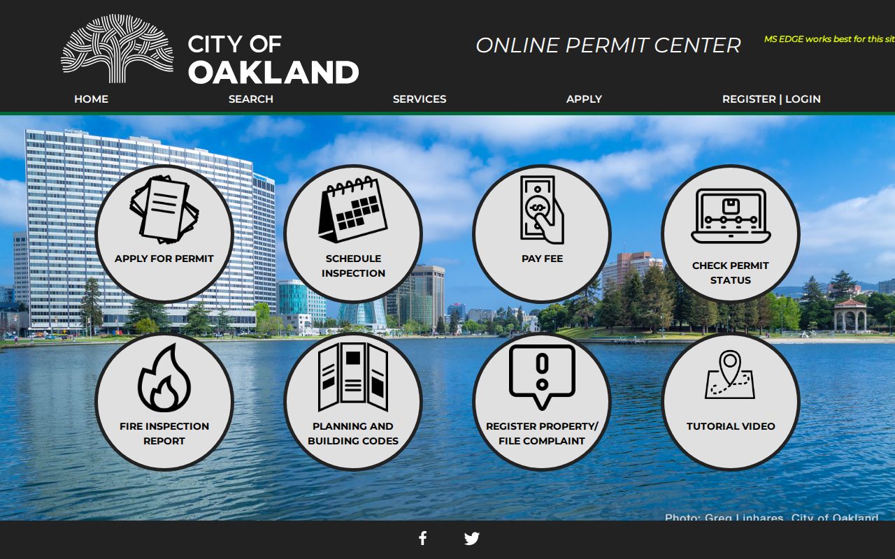 Oakland street directory Oakland Online Permit Center address search